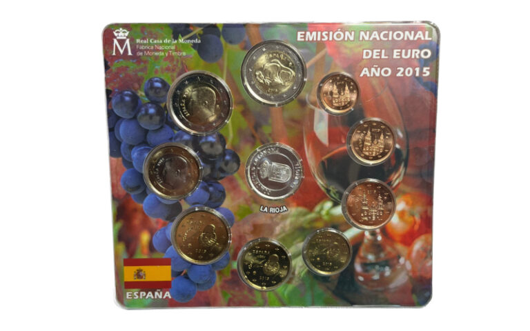 España Cartera Oficial Euros 2016 La Rioja BU