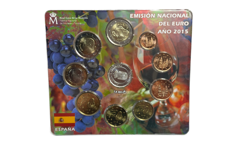 España Cartera Oficial Euros 2016 La Rioja BU
