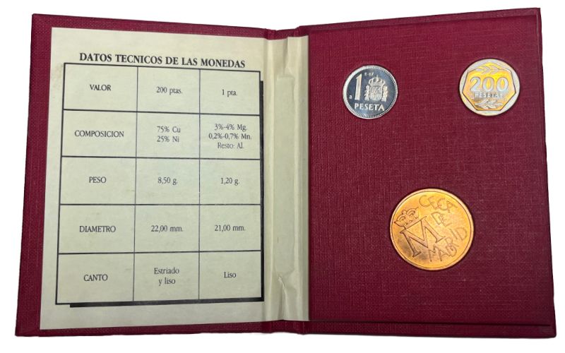España Estuche 2 Valores y Medalla 1987 III Exposición Nacional de Numismática SC