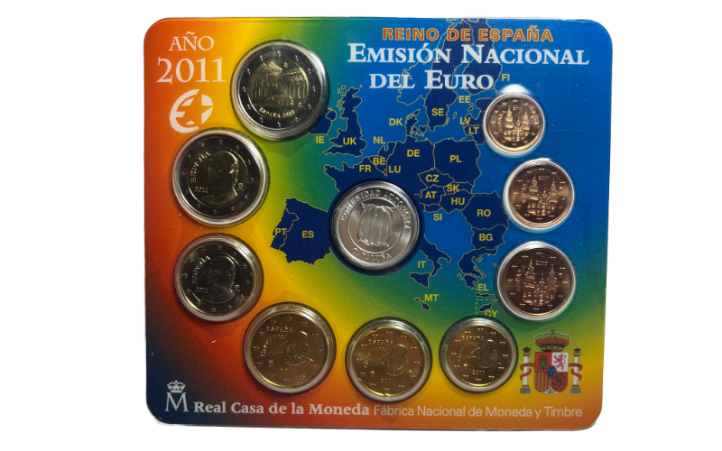 España Cartera Oficial Euros 2011 Cataluña BU