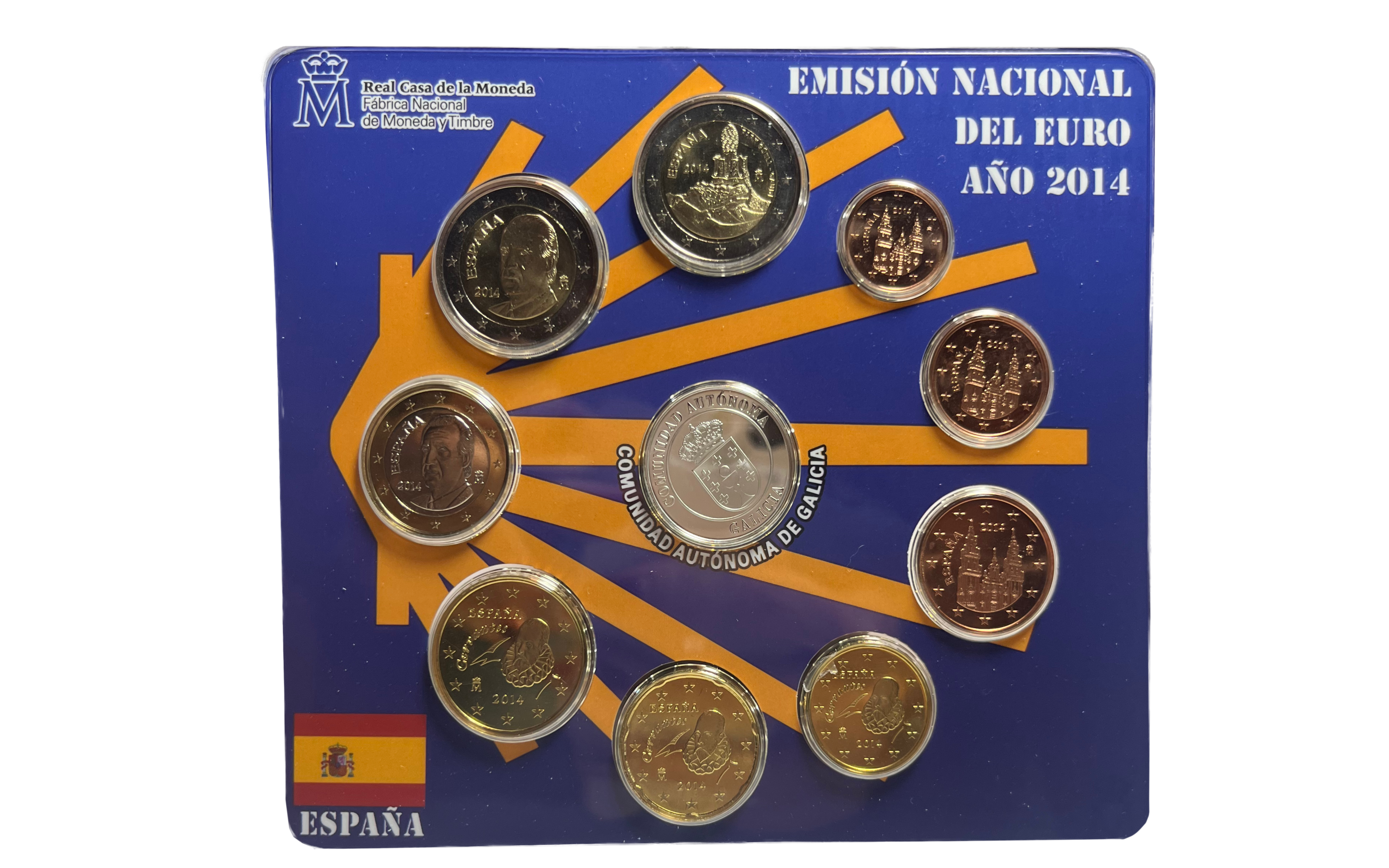 España Cartera Oficial Euros 2014 Galicia BU