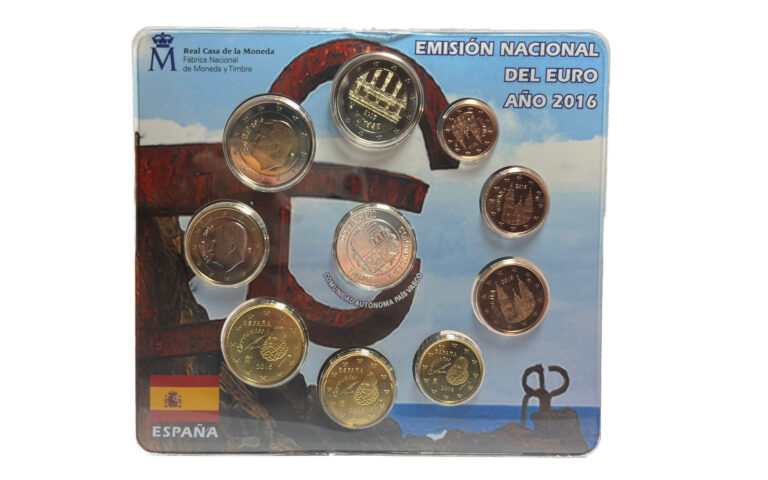 España Cartera Oficial Euros 2016 País Vasco BU