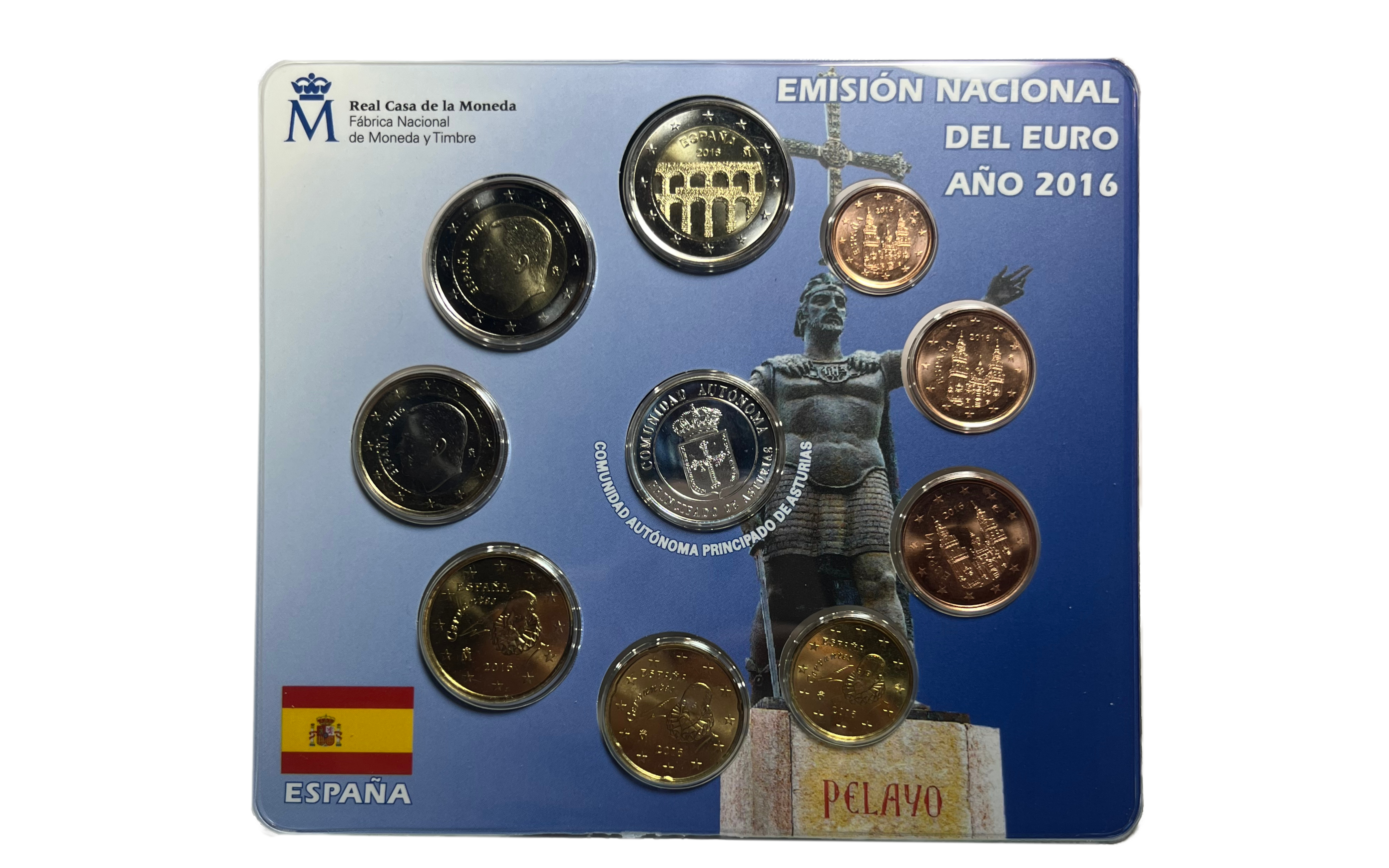 España Cartera Oficial Euros 2016 Principado de Asturias BU