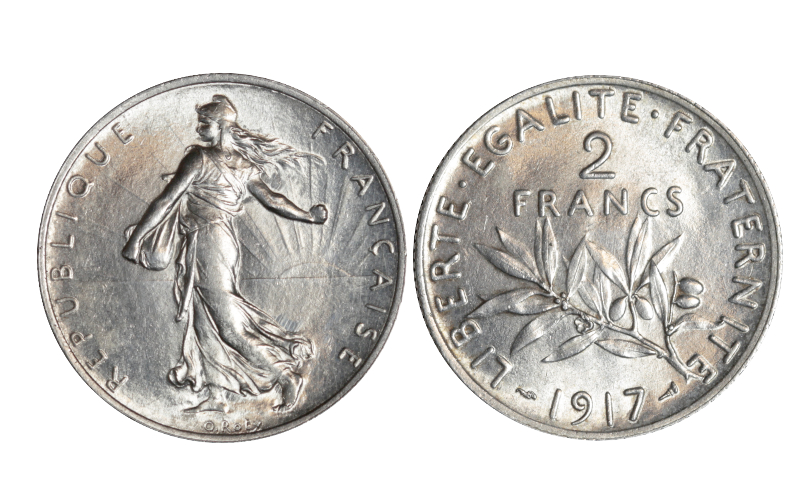 Francia 2 Francos 1917 SC
