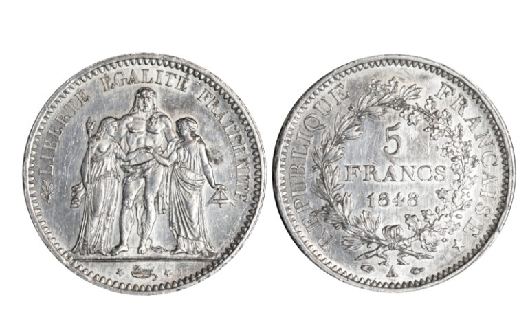 Francia 5 Francos 1848 A SC-