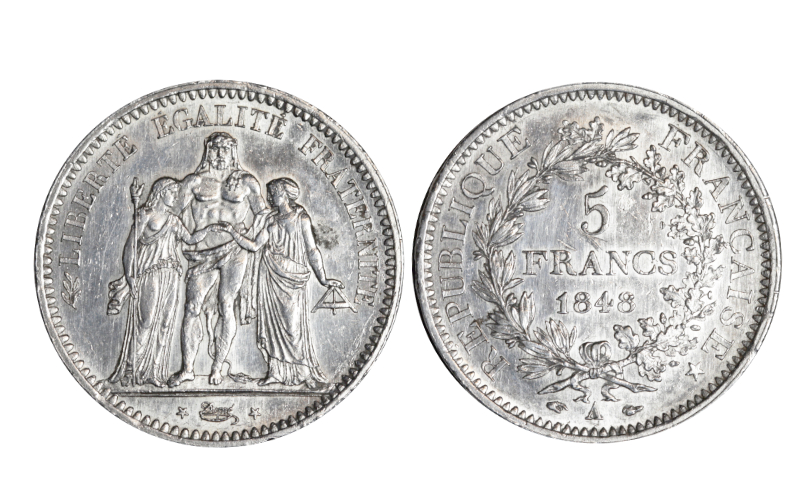Francia 5 Francos 1848 A SC-