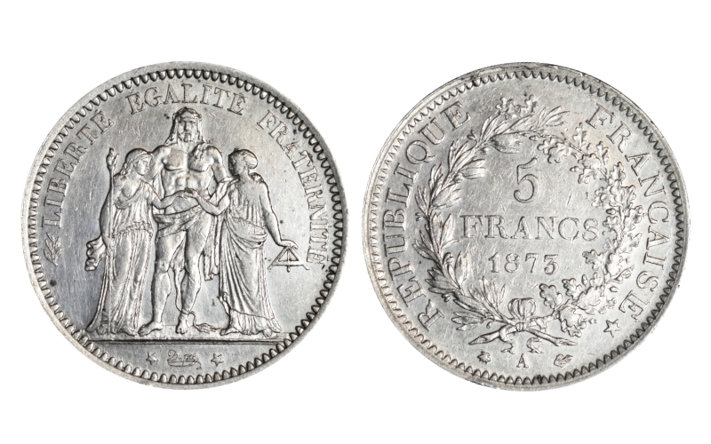 Francia 5 Francos 1873 A EBC