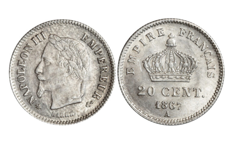 Francia / Napoleón III 20 Céntimos 1867 A EBC