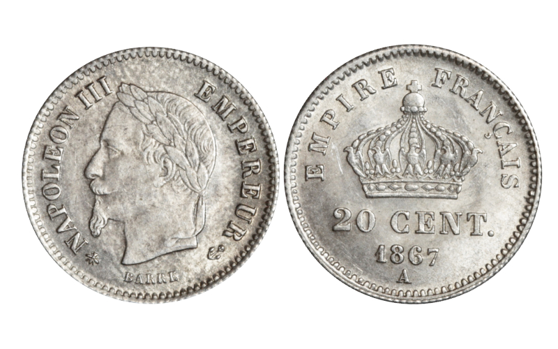 Francia / Napoleón III 20 Céntimos 1867 A EBC
