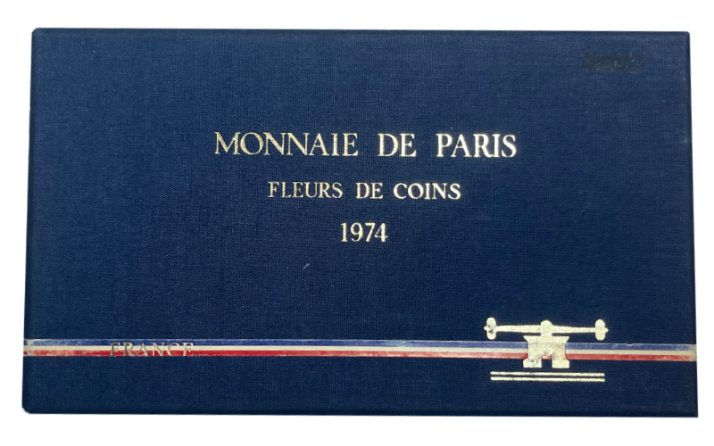 Francia Estuche 9 Valores 1974 Monnaie De Paris FDC