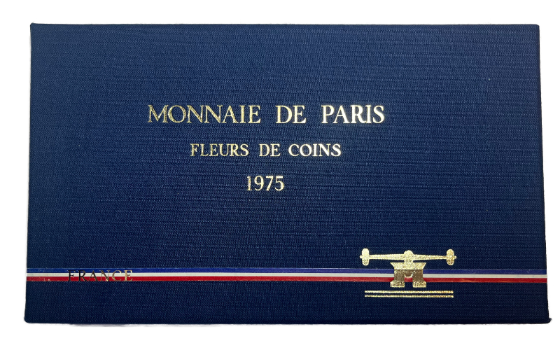 Francia Estuche 9 Valores 1975 Monnaie De Paris FDC