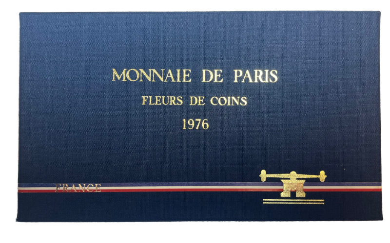 Francia Estuche 9 Valores 1976 Monnaie De Paris FDC