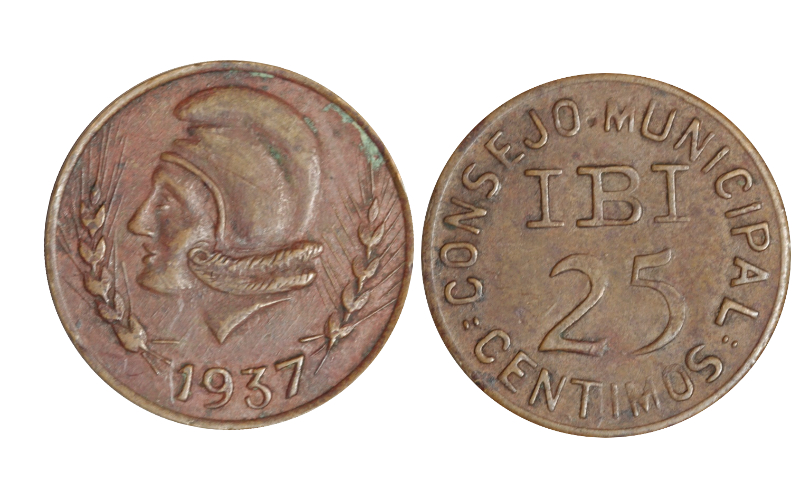 Ibi (Alicante) 25 Céntimos 1937 MBC