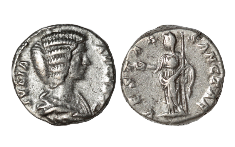 Julia Domna Denario 196-211 d.C. Roma MBC