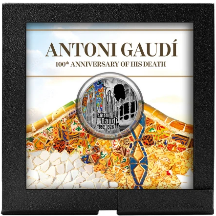 Malta 5 Euros 2026 100 Aniversario de la Muerte de Antoni Gaudí PROOF