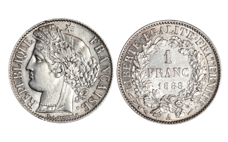 Francia 1 Franco 1888 A EBC