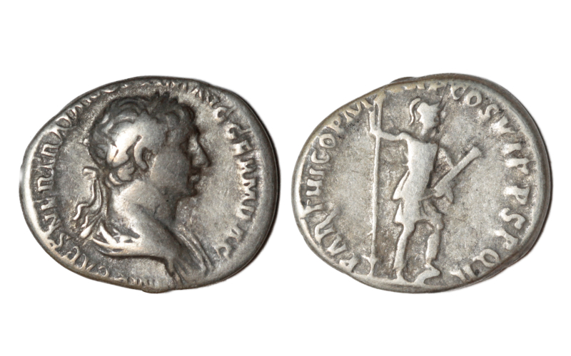 Trajano Denario 114-117 d.C. Roma MBC-
